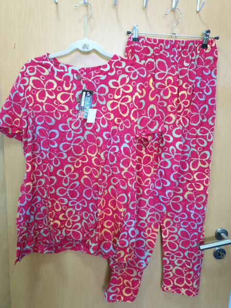 Batik Anzug - Rot